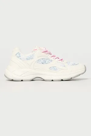 Twin-Set Sneakers in pelle sintetica e mesh stampato