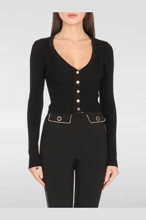 Elisabetta Franchi Cardigan a v in misto viscosa