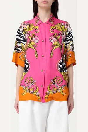 VERSACE Camicia casual in viscosa stampata