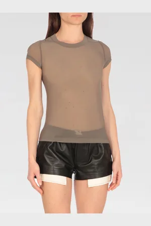 Rick Owens T-shirt in tessuto tecnico stretch