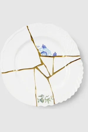 SELETTI Piatto Kintsugi in porcellana