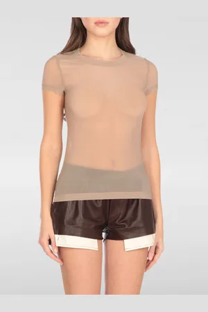 Rick Owens T-shirt in tessuto tecnico stretch
