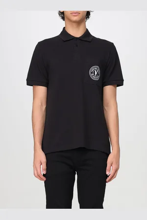 VERSACE Polo in cotone con logo