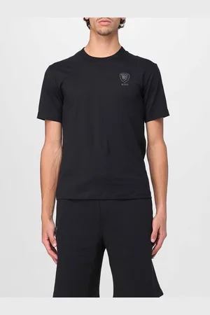 Blauer T-shirt basic in cotone
