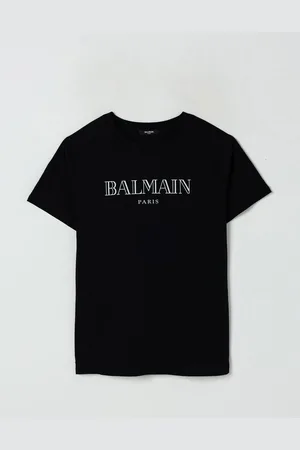 Balmain T-shirt in cotone con stampa logo