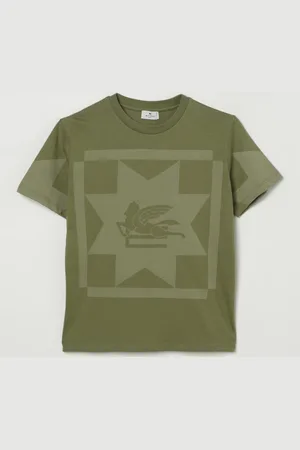 Etro T-shirt in cotone con stampa logo