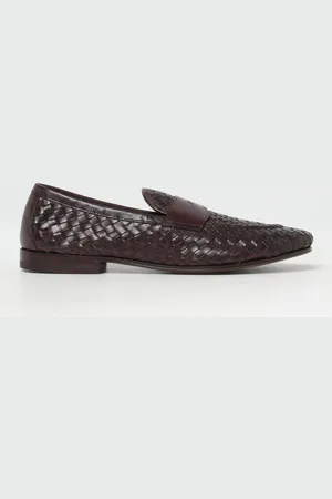 HENDERSON BARACCO Mocassino in pelle intrecciata