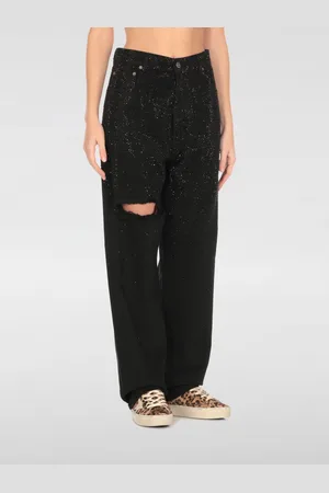 Golden Goose Jeans in denim con strass
