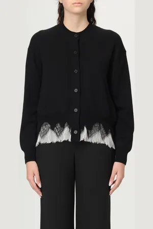Alexander McQueen Cardigan a girocollo in cotone