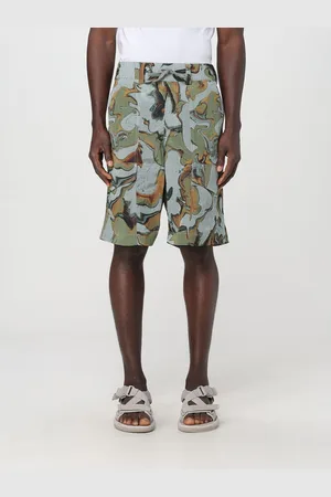 Woolrich Pantaloncino cargo in cotone con stampa astratta