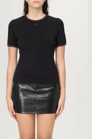 Courrèges T-shirt in cotone stretch