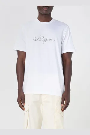 Msgm T-shirt basic in cotone con logo ricamato