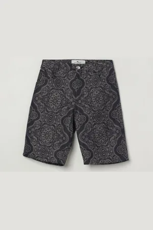 Etro Pantaloncino in denim stampato