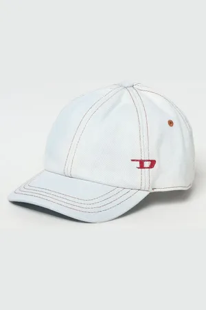 Diesel Cappello in denim di cotone candeggiato