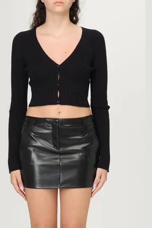 Courrèges Cardigan crop in cotone e lana CourrÈges