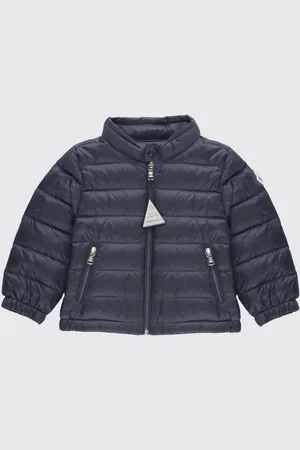 Moncler Piumino con logo in nylon imbottito