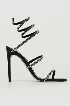 RENE CAOVILLA Sandalo Cleo in pelle con strass