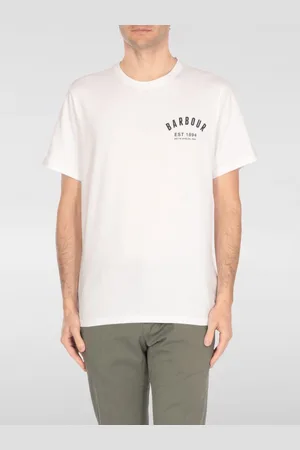 Barbour T-shirt in cotone con logo