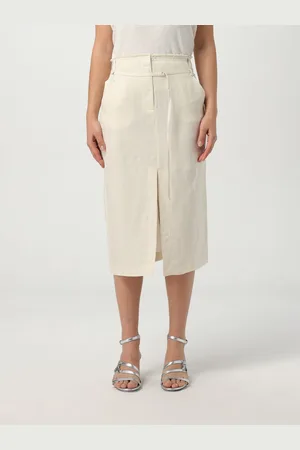 Patrizia Pepe Gonna midi in misto lino
