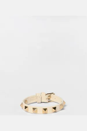 VALENTINO GARAVANI Bracciale Rockstud in pelle a grana