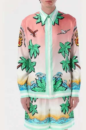Casablanca Camicia in seta stampata