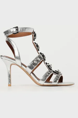 Kurt Geiger Sandalo Octavia Kurt Geoger London in pelle laminata con cristalli