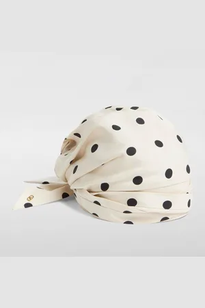 VALENTINO GARAVANI Turbante in seta con stampa a pois
