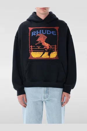 Rhude Felpa con cappuccio stampata