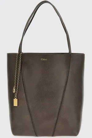 Chloé Borsa Spin Chloè in pelle a grana