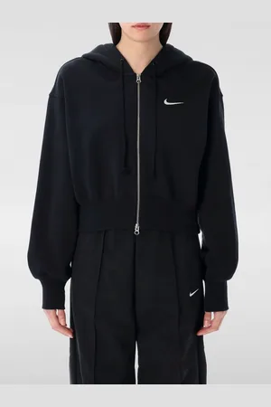 Nike Felpa con cappuccio e zip in misto cotone