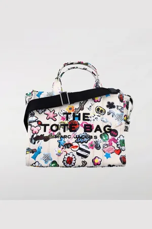 Marc Jacobs Borsa The Sticker Canvas Medium Tote Bag in canvas
