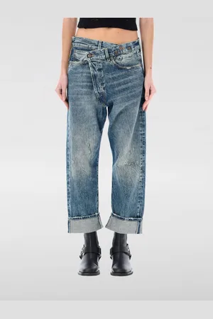 R13 Jeans cropped in denim