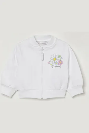 MONNALISA Felpa con zip in cotone