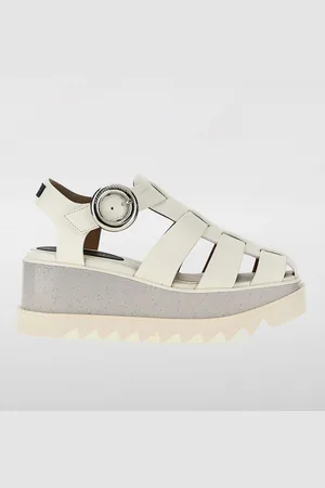 Stella McCartney Sandalo in pelle sintetica a grana