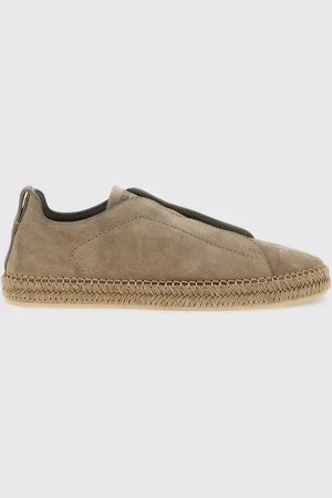 Ermenegildo Zegna Sneakers Triple Stitch in camoscio
