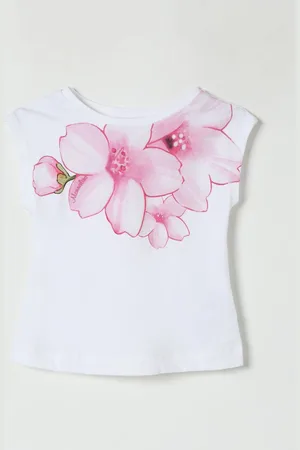 MONNALISA T-shirt con stampa floreale