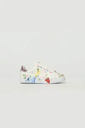 MONNALISA Sneakers Disney x in pelle stampata con glitter