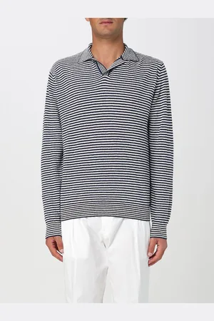 DoppiaA Polo in misto cotone a righe
