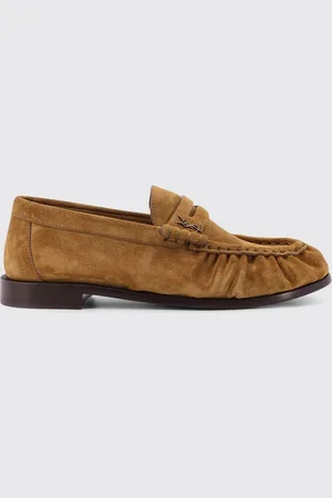 Saint Laurent Mocassino in camoscio arricciato