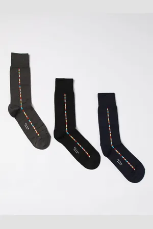 Paul Smith Set 3 paia di calze in cotone jacquard