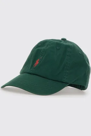 Ralph Lauren Cappello in cotone con logo ricamato