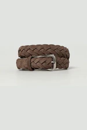 Brunello Cucinelli Cintura in camoscio intrecciato
