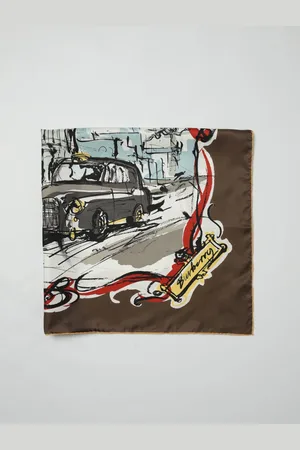 Burberry Foulard Westmister in seta stampata