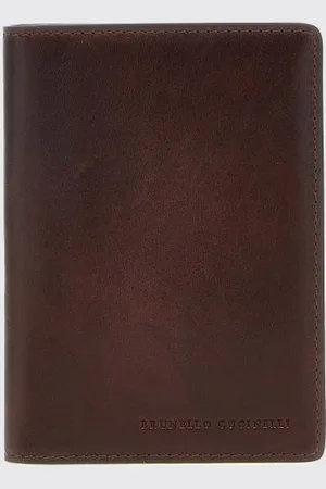 Brunello Cucinelli Portacarte di credito in pelle