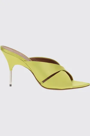 Amina Muaddi Mules Samantha in raso