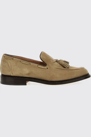 TRICKERS Mocassino in camoscio con nappa