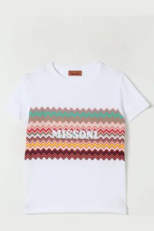 Missoni T-shirt in cotone a zig zag