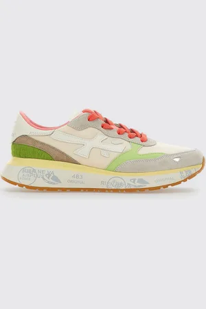 Premiata Sneakers Lauryn in pelle e mesh