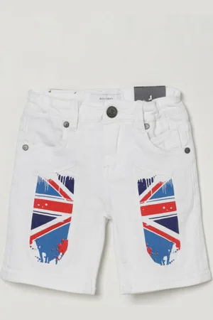 Jeckerson Pantaloncino in denim con stampa