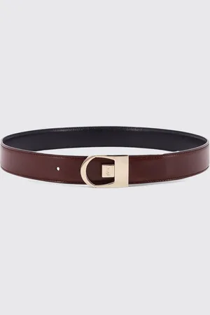 Saint Laurent Cintura reversibile in pelle